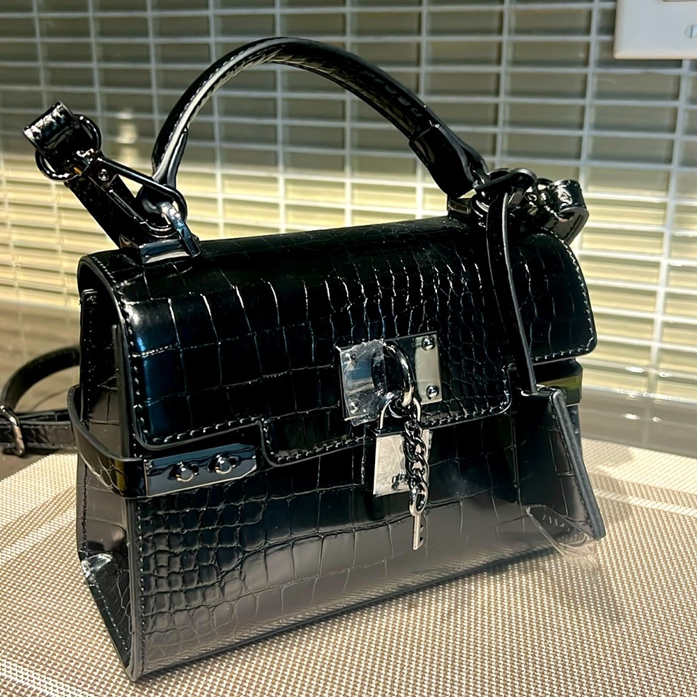 ****Never used***** Aldo double pocket lock and key cross-body bag